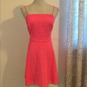 Neon pink lace Lilly Dress